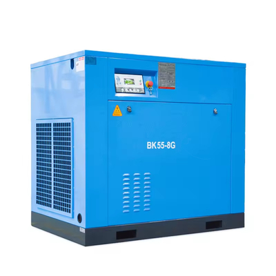 الكهربائية 55kw 100hp 10m3/min ضاغط الهواء 8 بار ضاغط الغاز الدوار BK55-8G